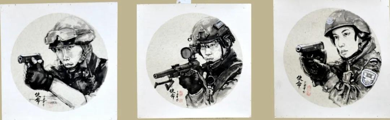 安徽公安庆祝中国人民警察节主题书画展—绘画篇